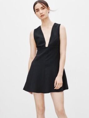 Aritzia Wilfred Montbrun Black Mini Dress